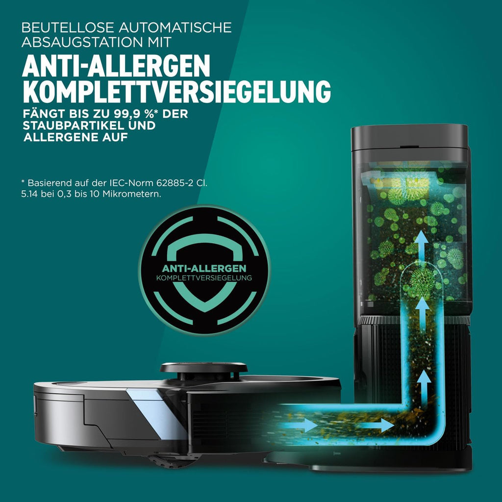 Shark Matrix plus 2-In-1 Selbstentleerter Wisch- & Saugroboter, Schwarz