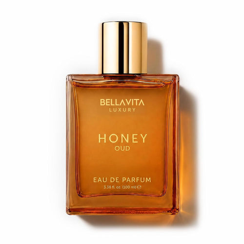 Bellavita Luxury Honey Oud Eau De Parfum (100 Ml) | Patschuli, Vanille, Bergamotte, Blumig & Würzig | Langanhaltender Unisex-Duft Für Damen Und Herren | Das Perfekte Valentinstagsgeschenk