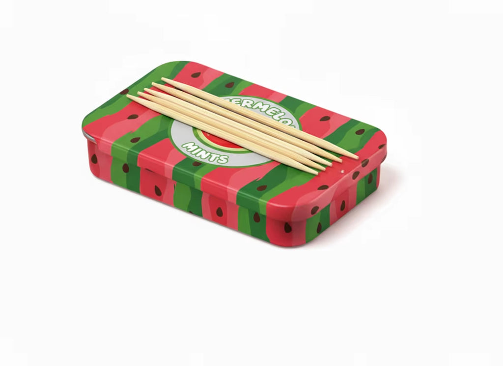 Wholesale Spearmint Toothpicks with Flavor Wood Custom Infused Aroma Cinnamon Quit Smoking Aids Fruit Box with Zipper
