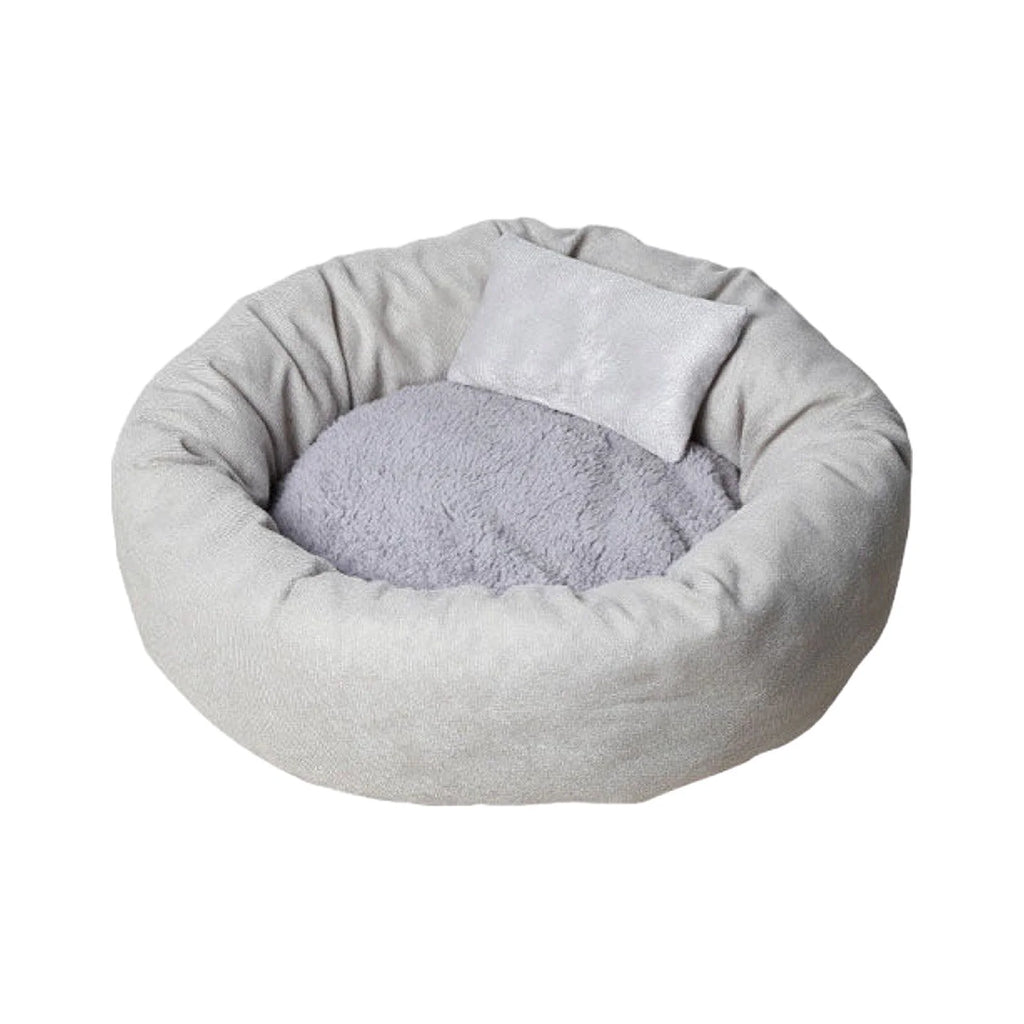 round Donut Cat and Dog Cushion Bed, Pet Bed for Medium or Large Dogs, Soft Durable Fabric Pet Beds, Washable Calming Cat & Dog Bed