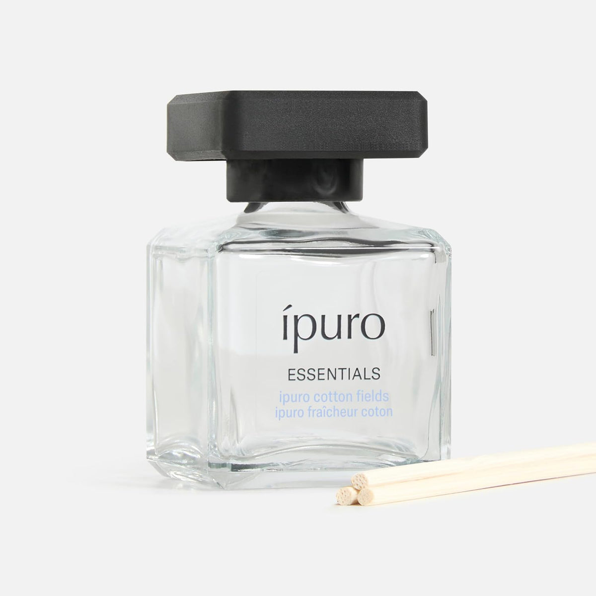 Ipuro Essentials COTTON FIELDS Raumduft Mit Stäbchen 50 Ml - Raumerfrischer Mit Sternanis, Vanilleblume & Geranie, Rose, Veilchen, Zedernholz Duft Aroma - Diffuser Mit Stäbchen - Lufterfrischer